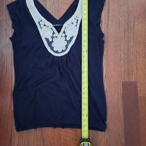 Blue top with embroidery